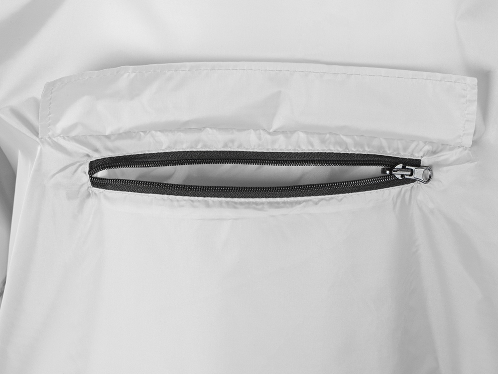 Дождевик - пончо Galaxy со светоотражающими элементами, белый-5