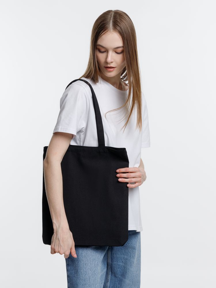 Холщовая сумка Strong 210, черная-2