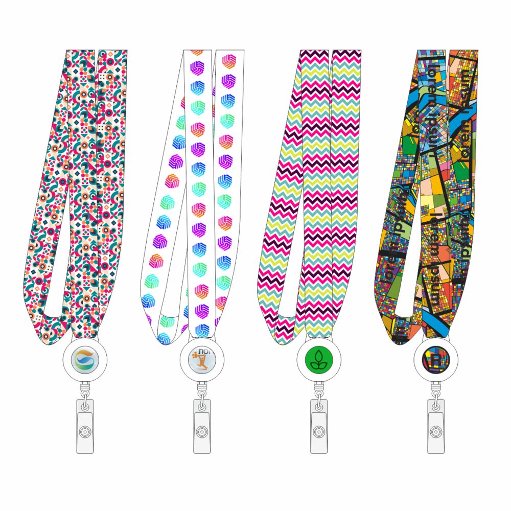 Лента для бейджа с ретрактором TapePrint на заказ-0