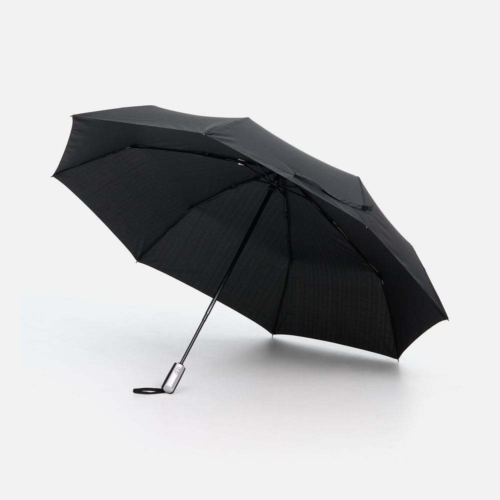 Зонт складной Fiber, черный-0