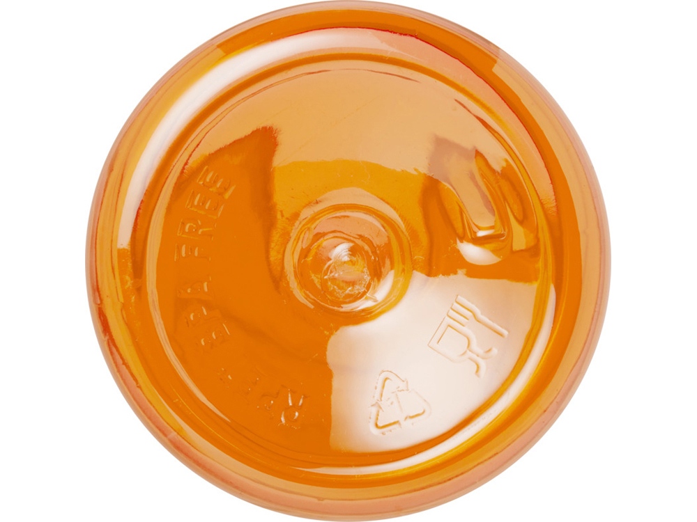 Bodhi бутылка для воды из вторичного ПЭТ объемом 500 мл - оранжевый прозрачный-3