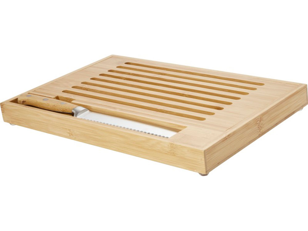 Бамбуковая разделочная доска с ножом Pao-2