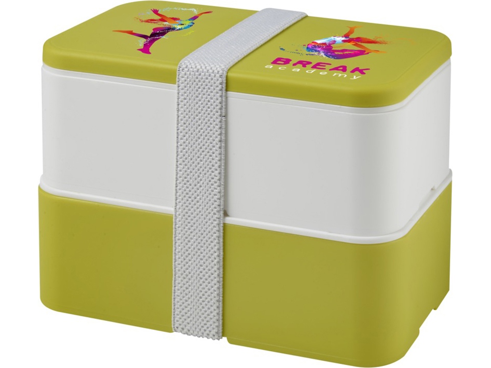 Двухслойный ланчбокс MIYO, лайм/белый-6