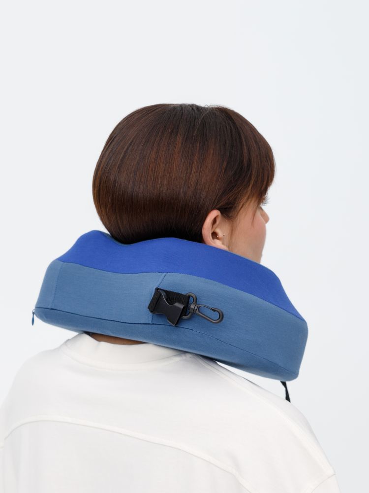 Дорожная подушка Piligrim, синяя-5