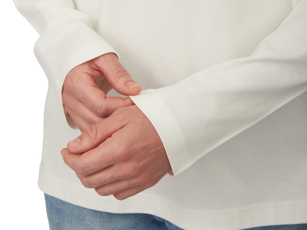 Лонгслив оверсайз Berlin унисекс, молочный-5