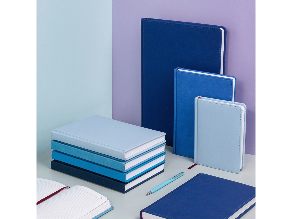 Ежедневник недатированный А4 Velvet, темно-синий navy-2