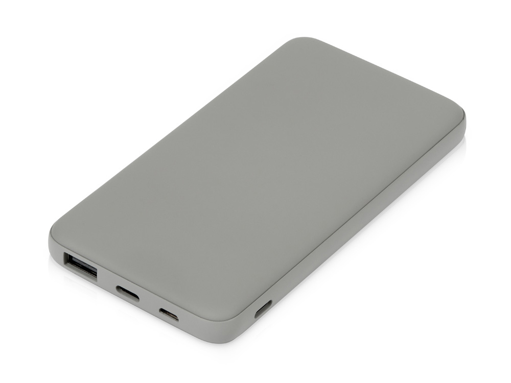 Подарочный набор c кружкой, пластиковой ручкой и повербанком С2, 10000 mAh, серый-3