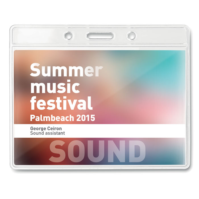 Бейдж, прозрачный-5