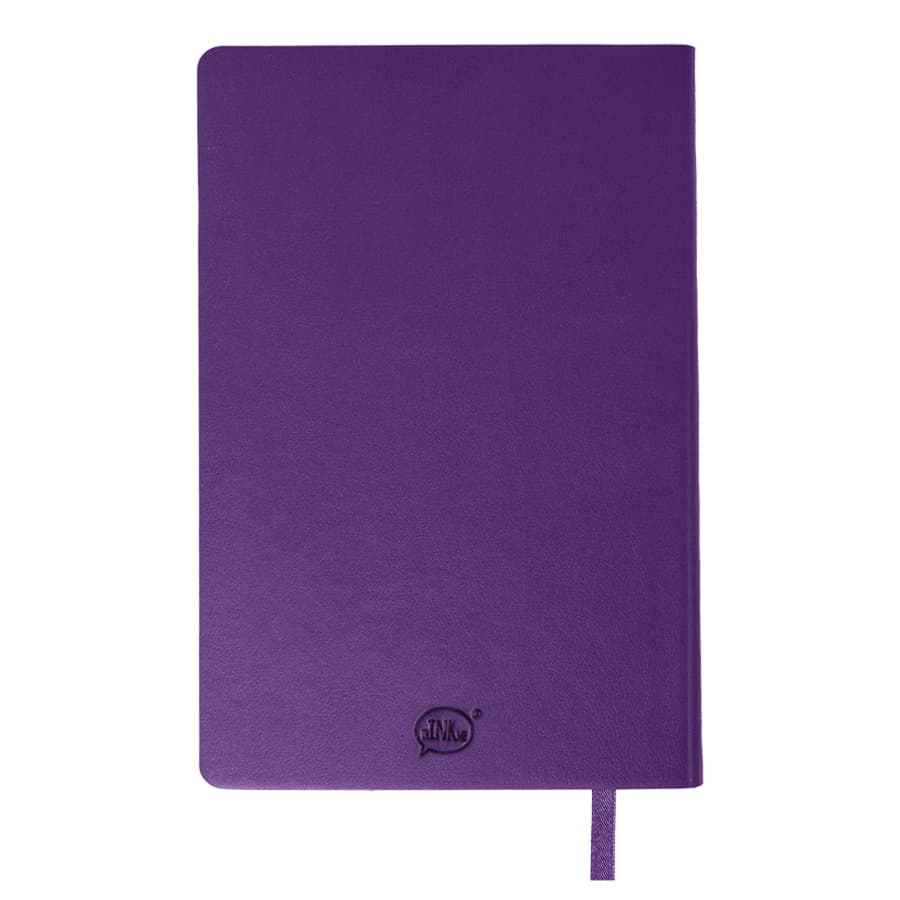 Бизнес-блокнот SMARTI, A5, фиолетовый, мягкая обложка, в клетку, фиолетовый-2