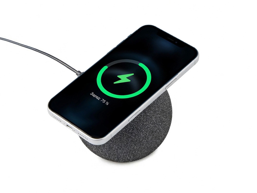 Портативная колонка с беспроводной зарядкой Ареа, 5 Вт-7