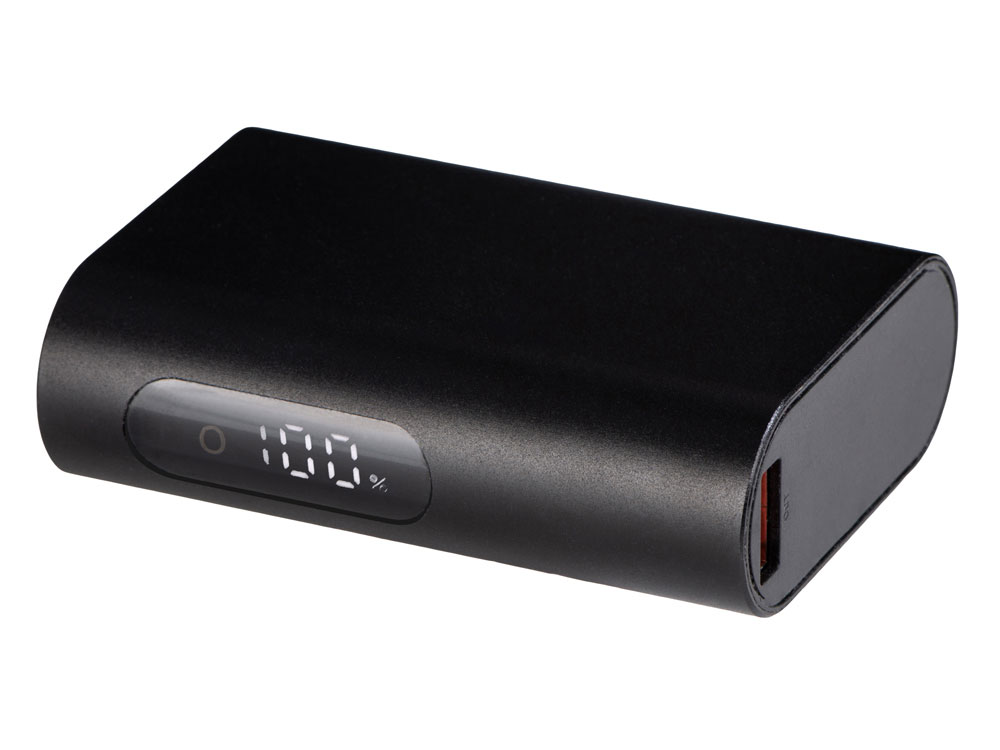 Внешний аккумулятор с QC/PD Qwik, 10000 mah, черный-0