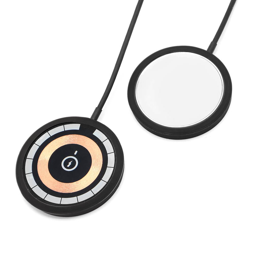 Силиконовый чехол для беспроводного зарядного Silken, Черный-1