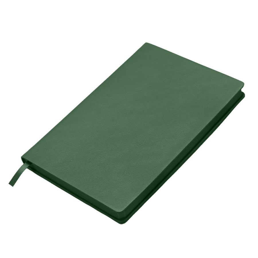 Бизнес-блокнот LADY, формат А5, зеленый, блок в клетку, зеленый-5