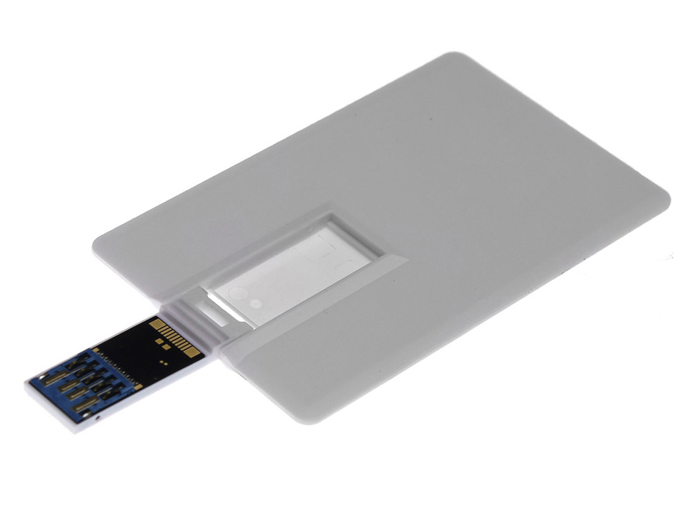 Флешка Визитка на 128 Гб, белый-2