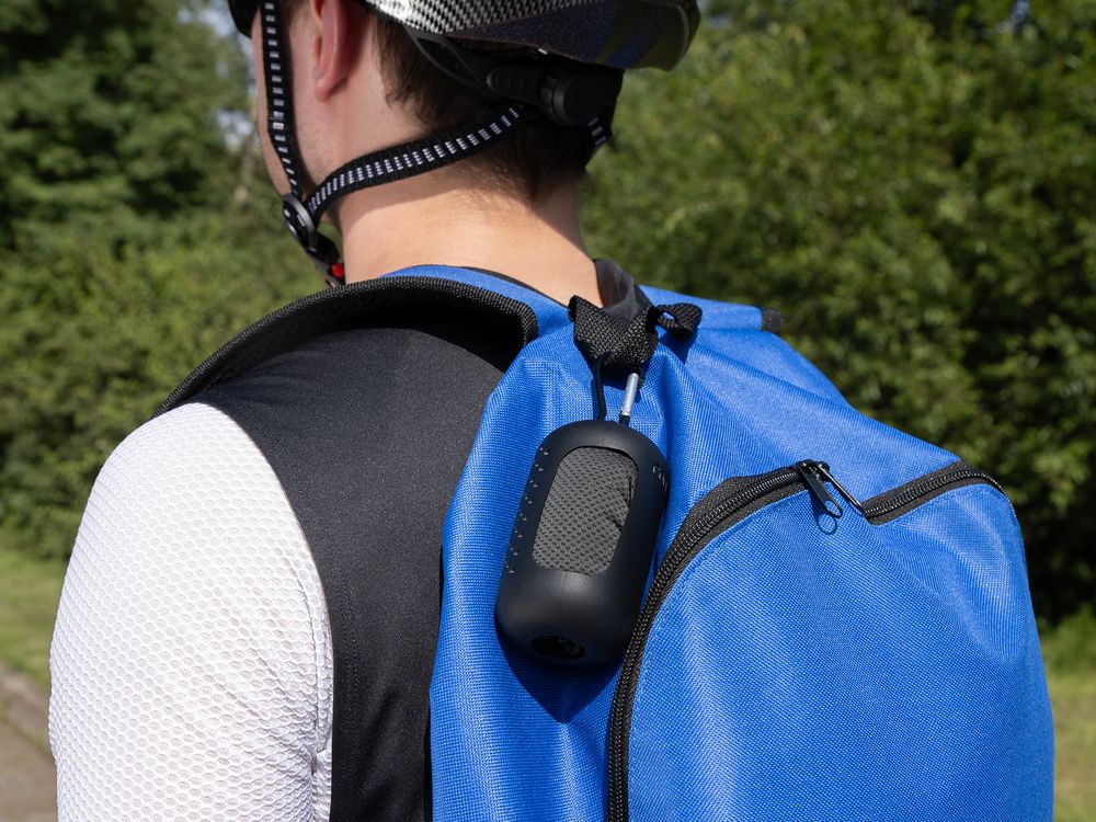 Охлаждающее полотенце Narvik в силиконовом чехле, черное-3