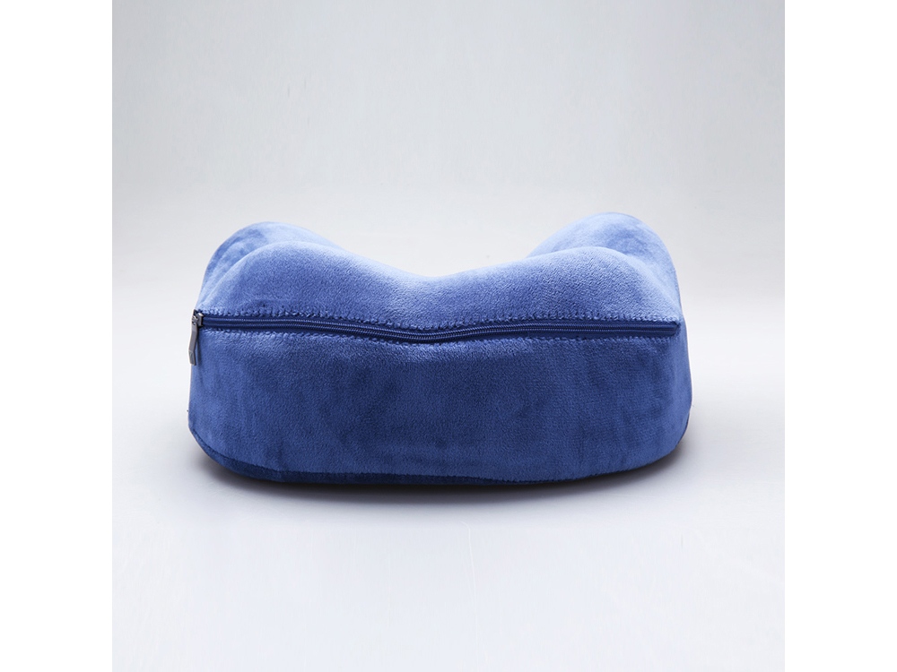 Подушка для путешествий с эффектом памяти, с капюшоном Hooded Tranquility Pillow, синий-8