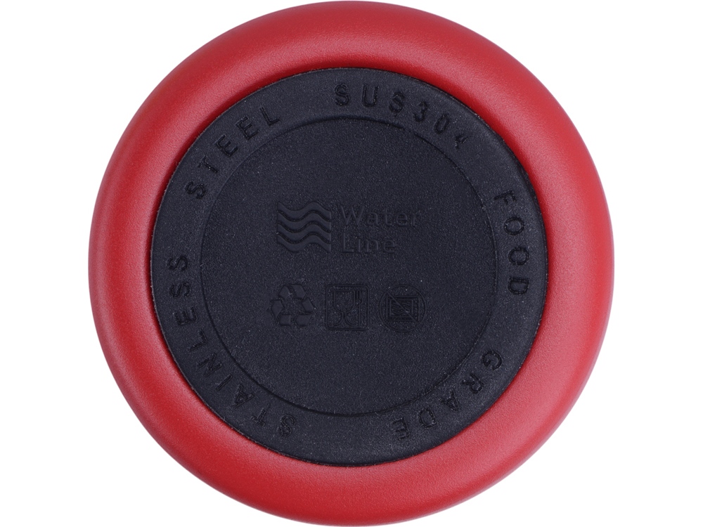 Вакуумная термокружка Waterline с медной изоляцией Bravo, 400 мл, тубус, красный-8