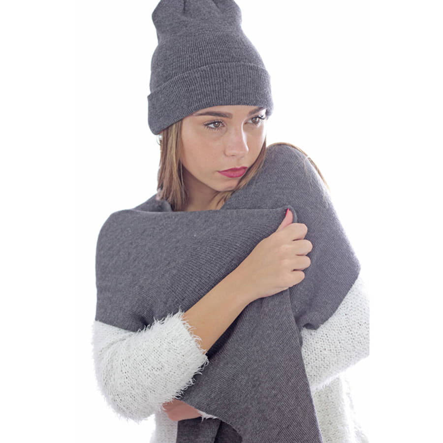 Шарф вязаный  WIND SCARF, черный-1