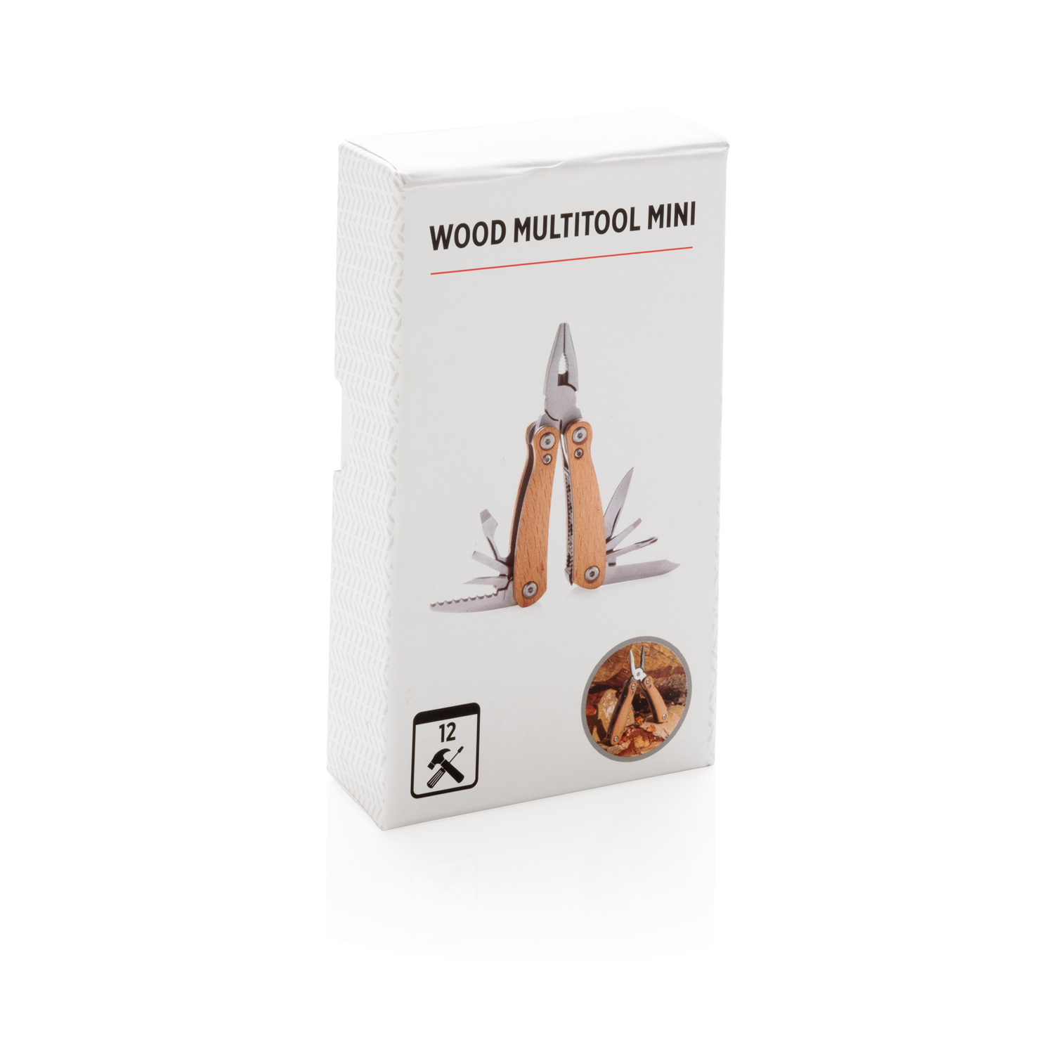 Мини-мультитул Wood, коричневый-5
