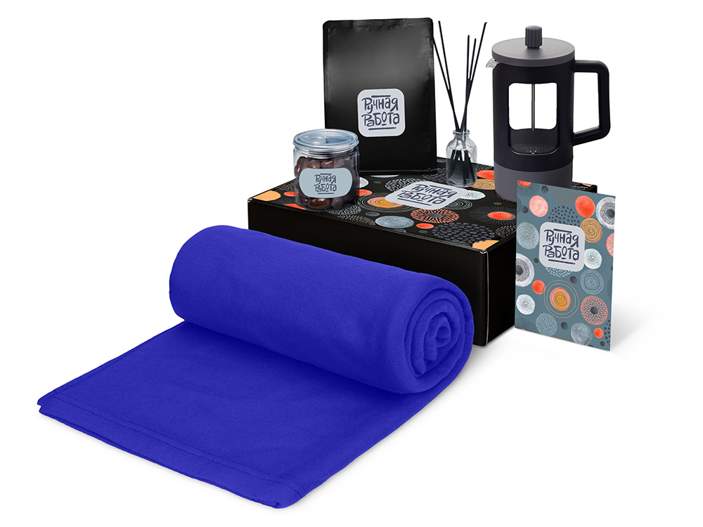 Подарочный набор Re:y. Vive с пледом, френч-прессом и кофе-0