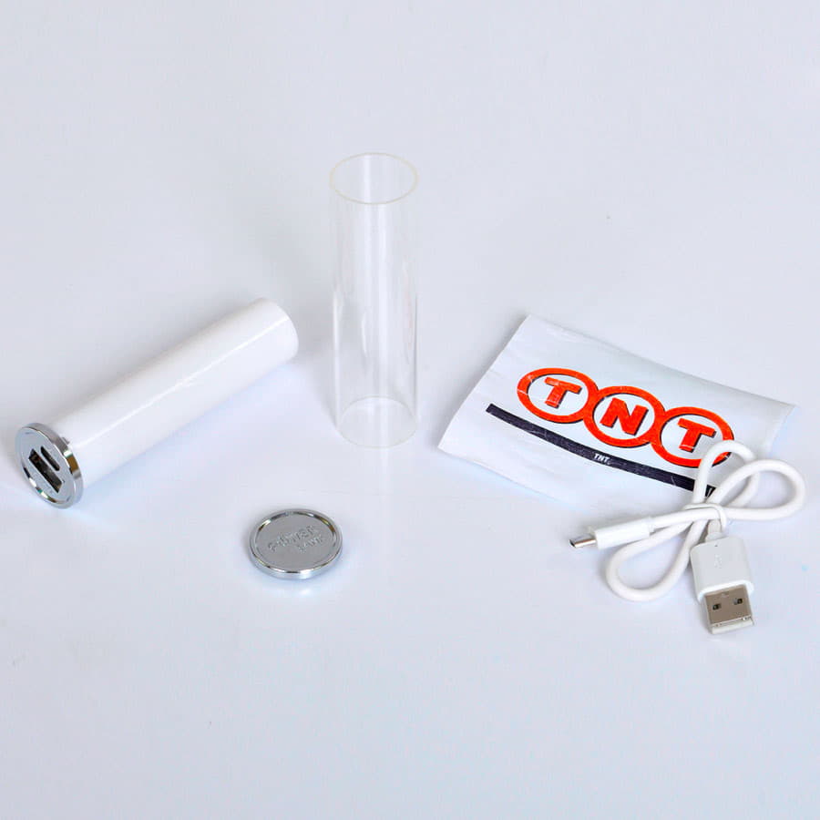 Универсальное зарядное устройство "RollUp" (2200mAh), белый-2