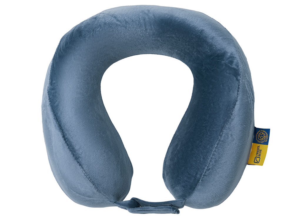 Подушка для путешествий с эффектом памяти Travel Blue Tranquility Pillow, увеличенная (212), цвет синий-1