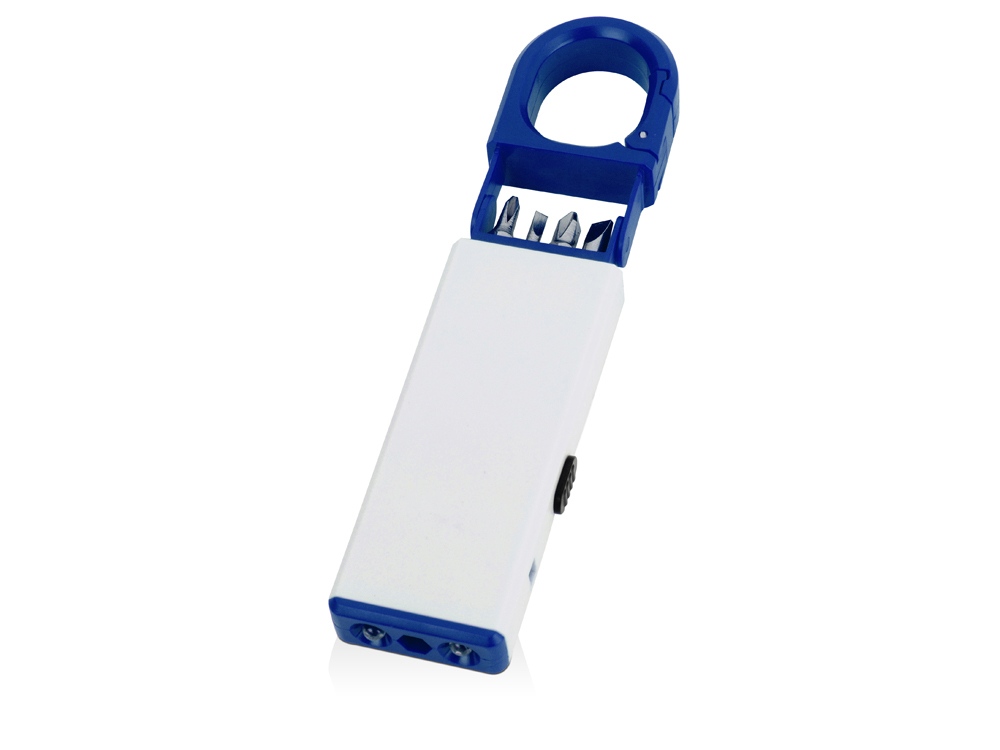 Фонарь-мультиинструмент Октопус, белый/синий-1