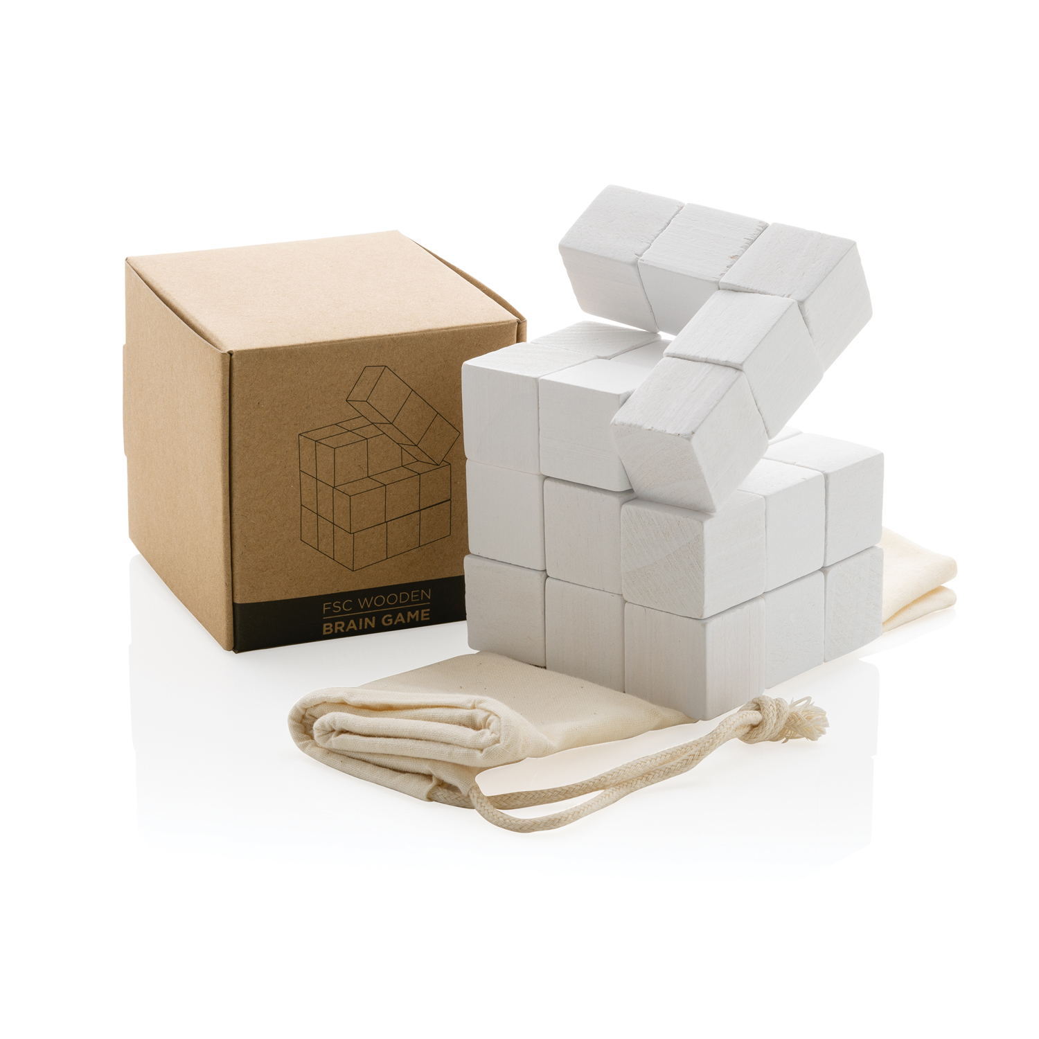 Головоломка из дерева FSC® в чехле из канваса-1