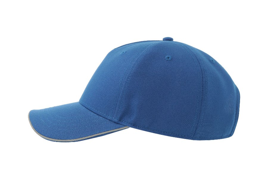 Бейсболка REFLECT-S со светоотражающими деталями, 5 клиньев,  металлическая застежка, синий-6