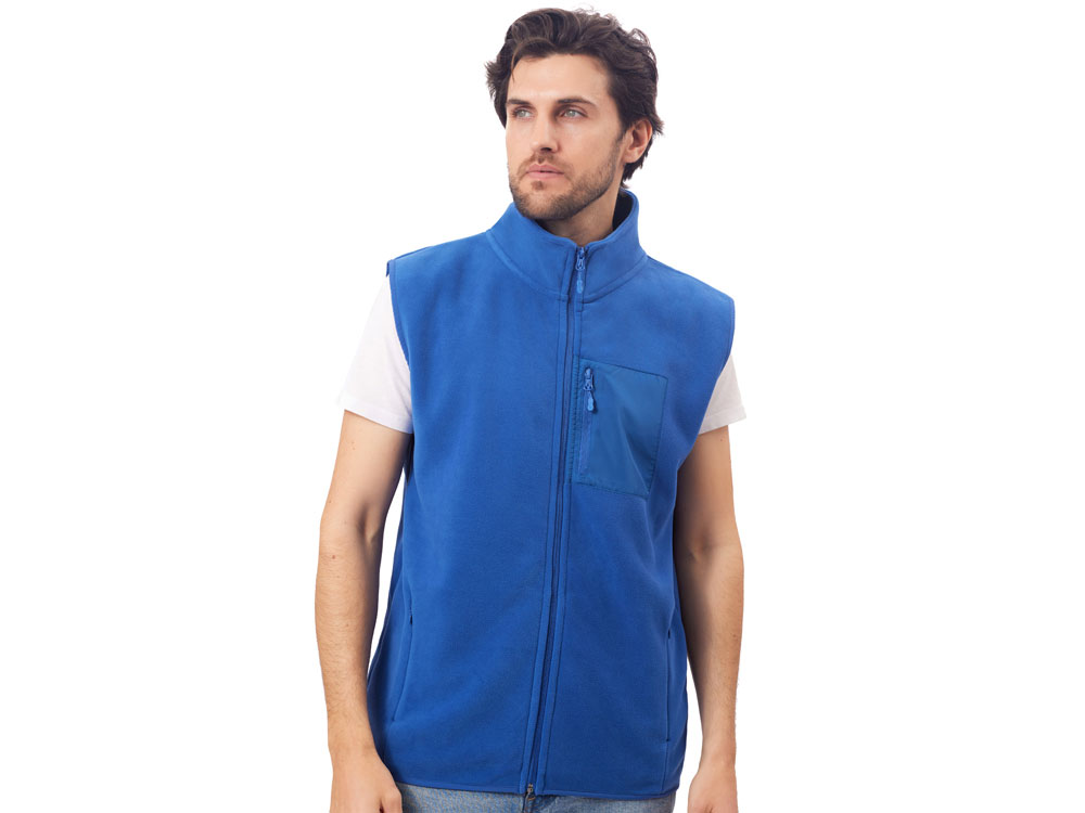 Жилет флисовый Trondheim унисекс, синий классический-1