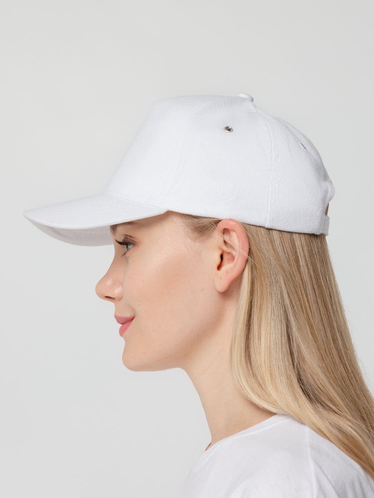 Бейсболка Standard, белая-4