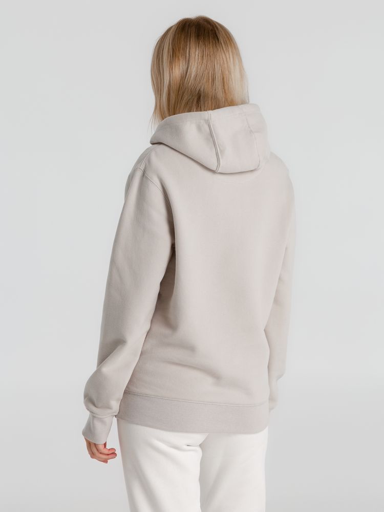 Толстовка с капюшоном унисекс King, дымчато-серая-4