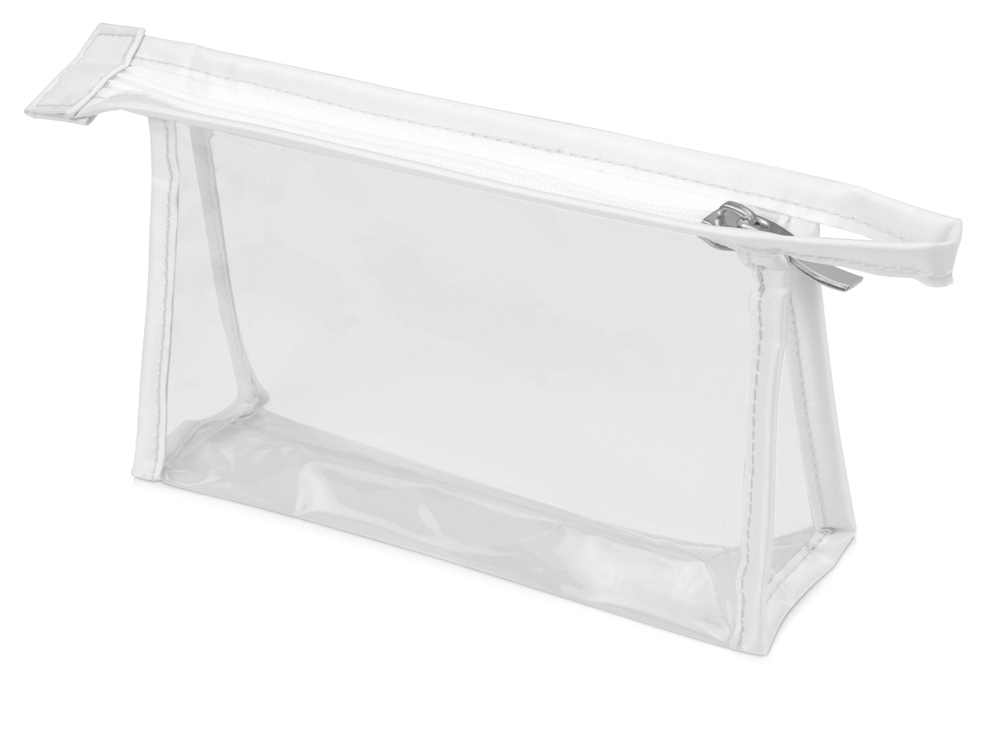 Прозрачная пластиковая косметичка Lucy, белый/прозрачный-0