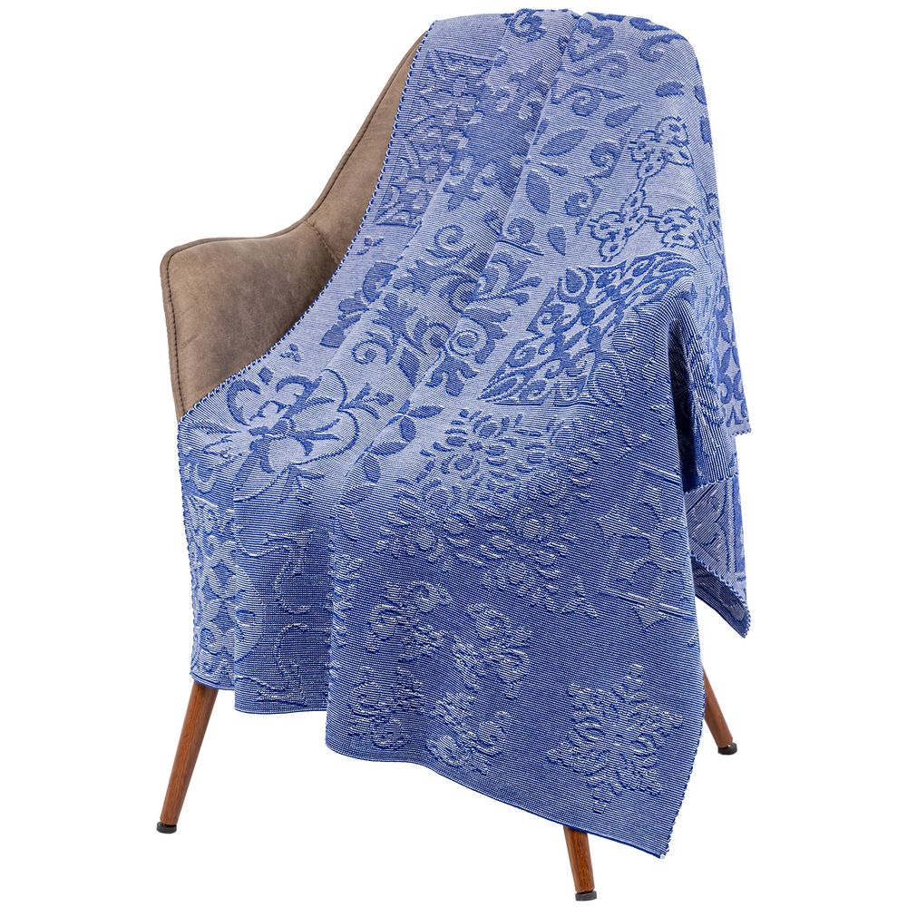 Плед Ornamental, синий-0