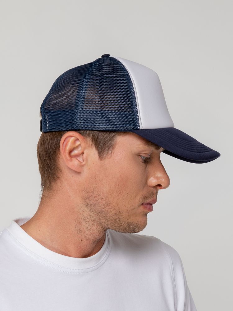 Бейсболка Sunbreaker, темно-синяя с белым-3