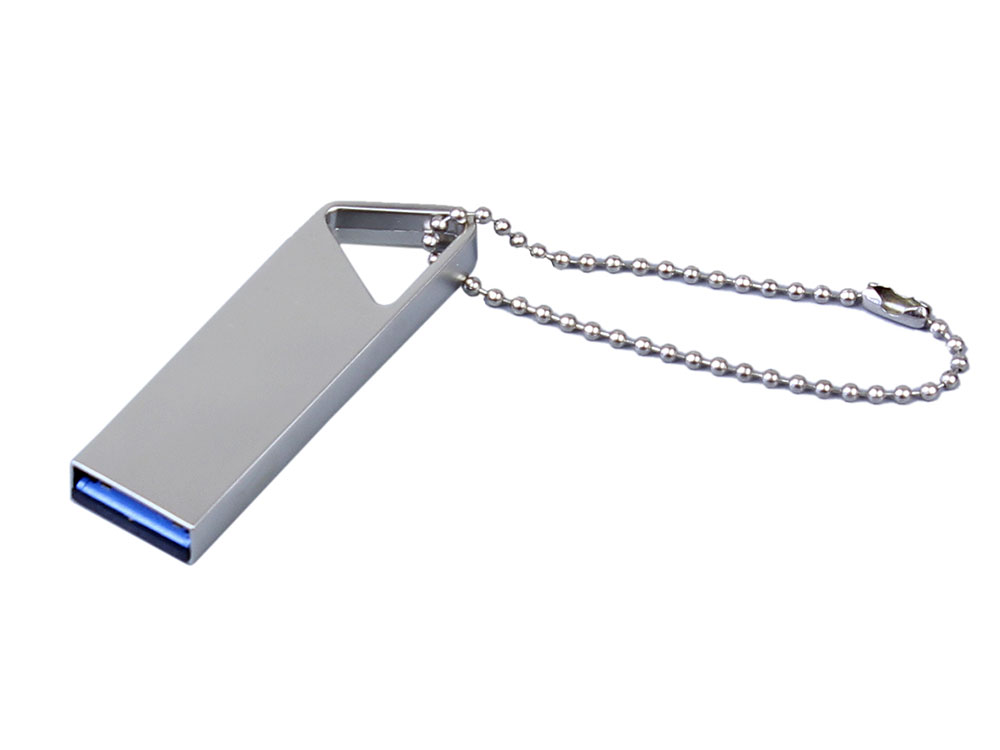USB 3.0-флешка на 128 Гб с мини чипом, компактный дизайн, отверстие треугольной формы для цепочки-0