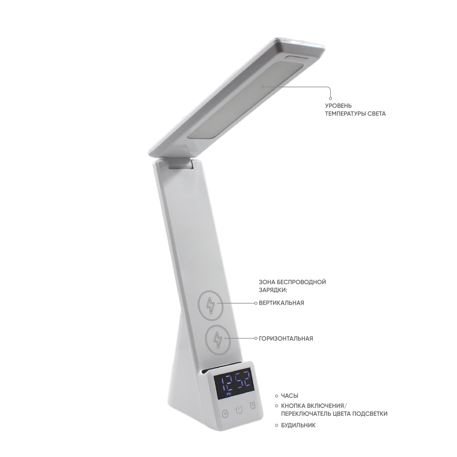 Многофункциональная лампа 6 в 1,  Lightronic (Белый)-3
