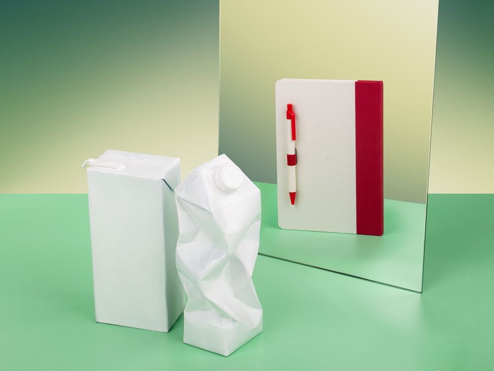 Ручка шариковая MilkMake, красная-3