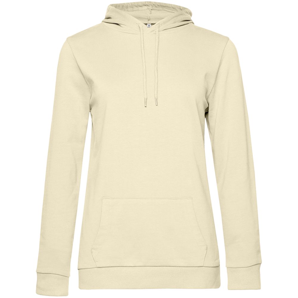 Толстовка с капюшоном женская Hoodie, светло-желтая-0