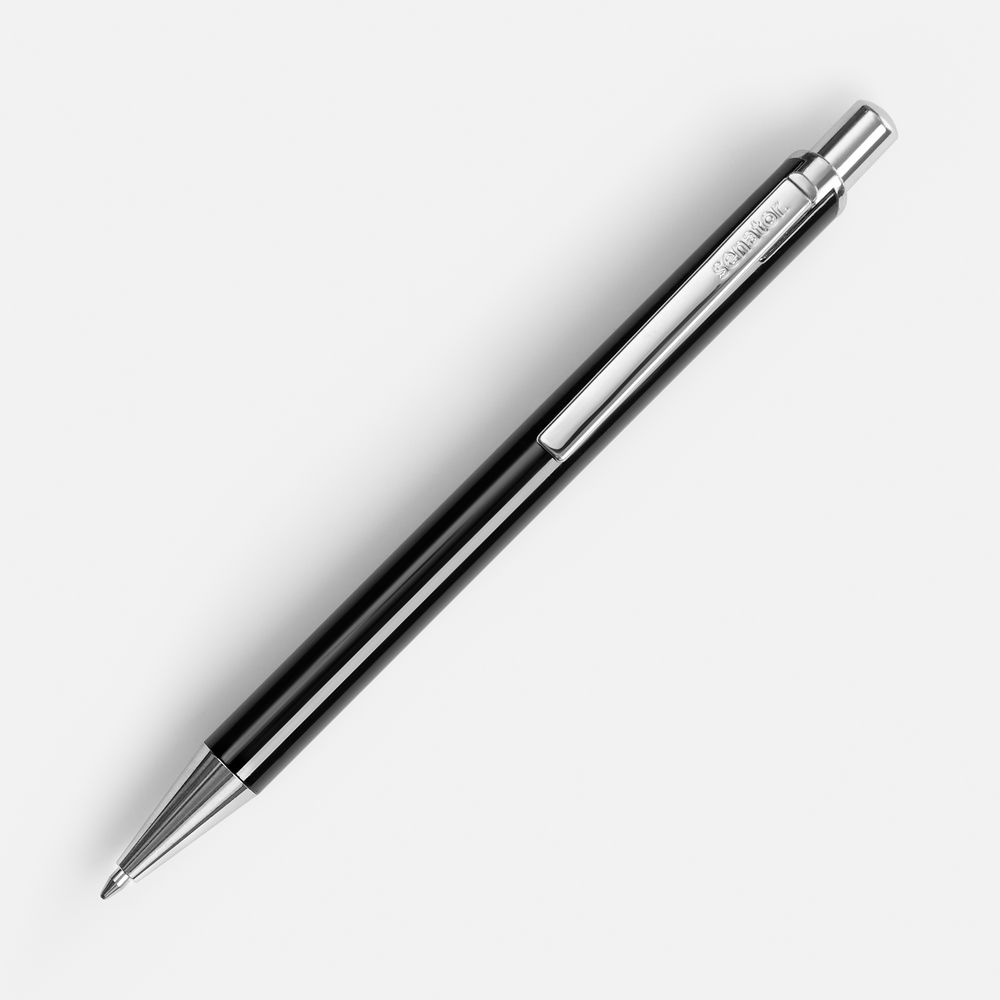 Ручка шариковая Arvent Glossy, черная-1