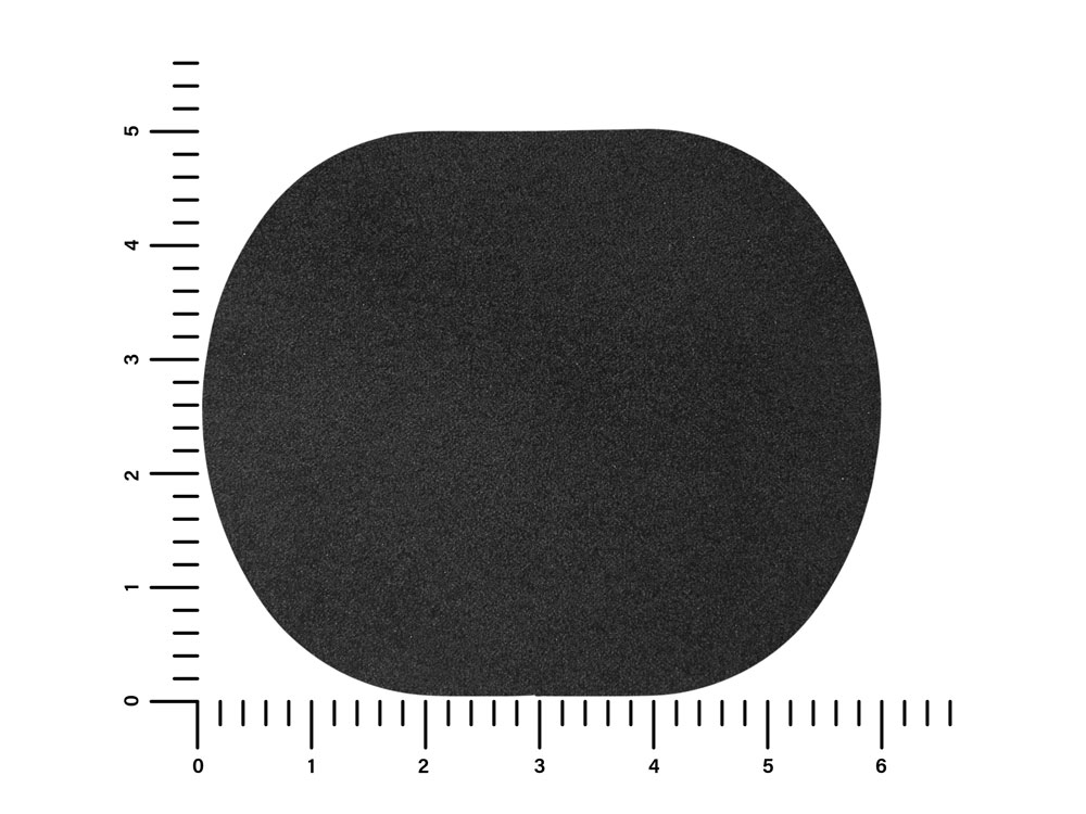 ПАТЧ ОВАЛ nubuk (чёрный) 6,0 х 5,0 см-1