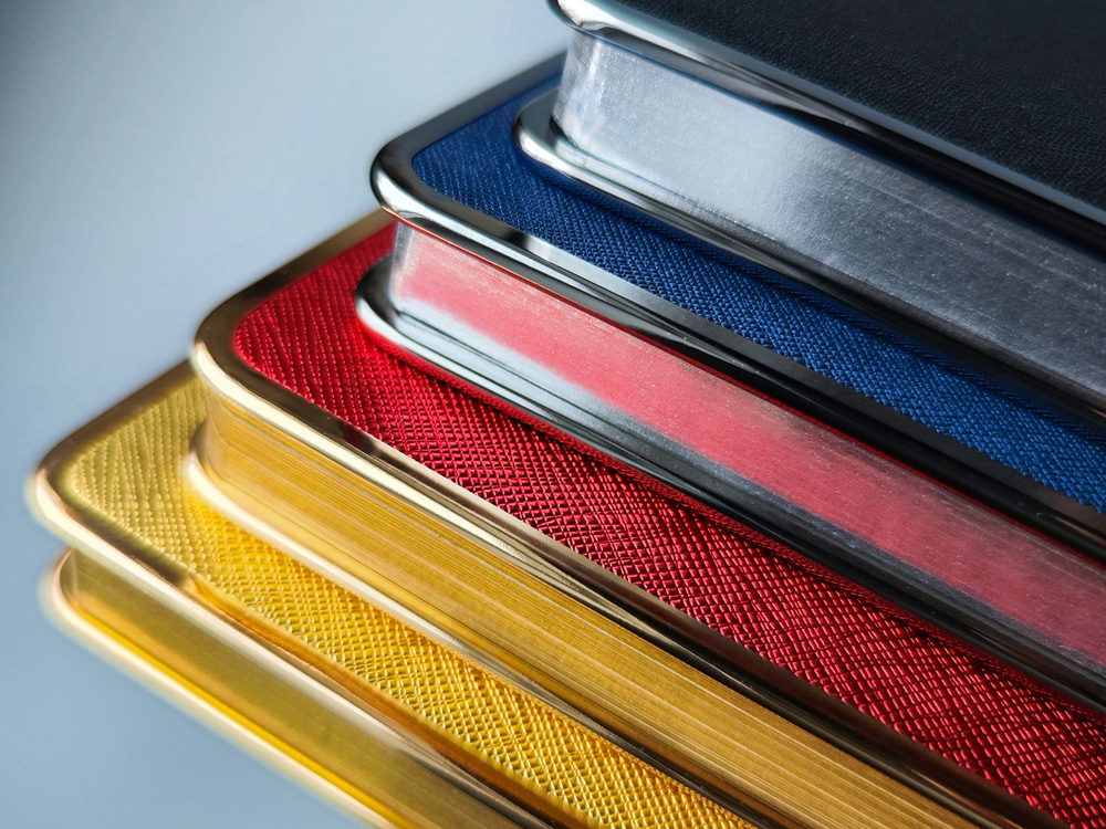 Ежедневник А5 недатированный Bridge, синий/серебристый-10