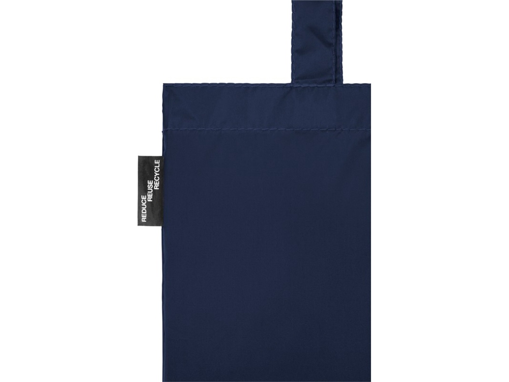 Эко-сумка Sai из переработанных пластиковых бутылок, темно-синий-4