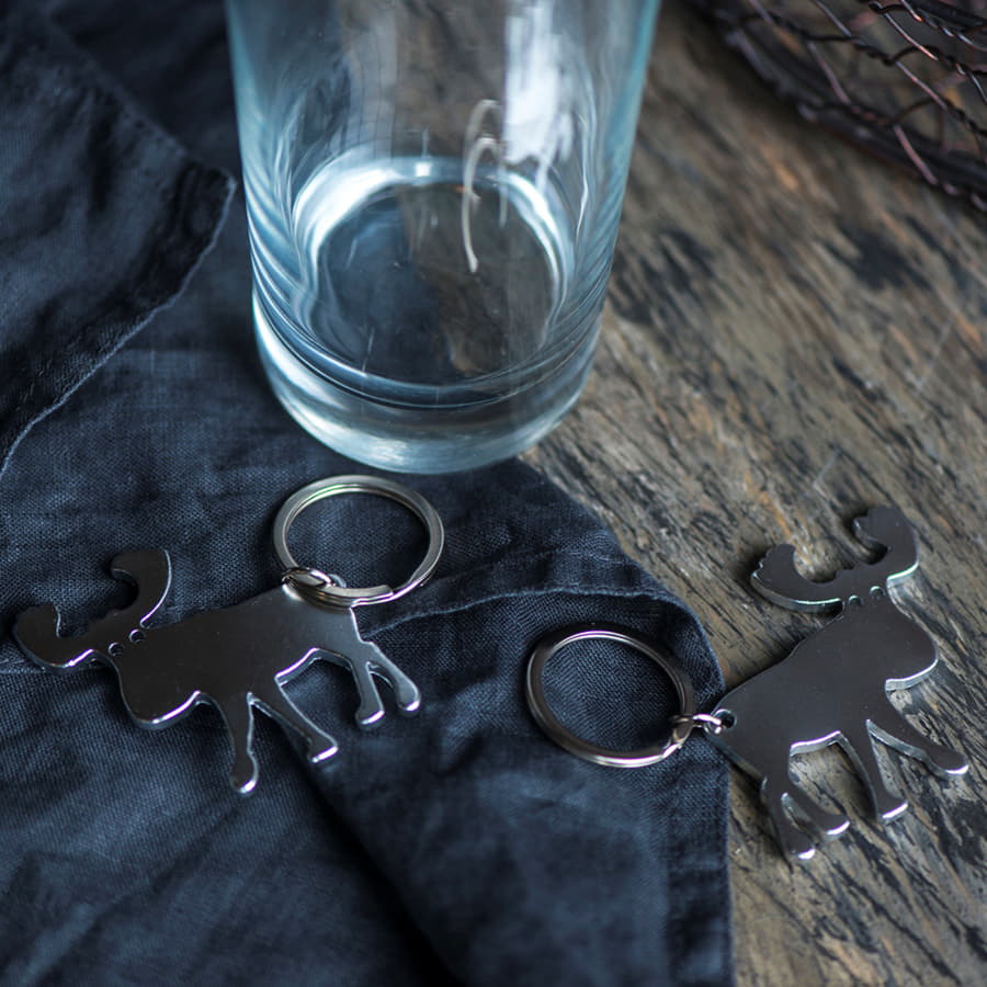 Брелок-открывалка "Рудольф", серебристый-2