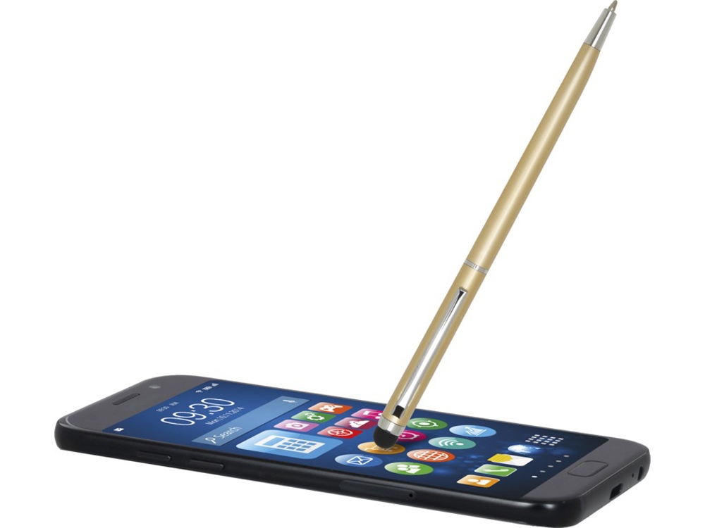 Шариковая ручка Ore алюминиевая со стилусом - Кремовый-3