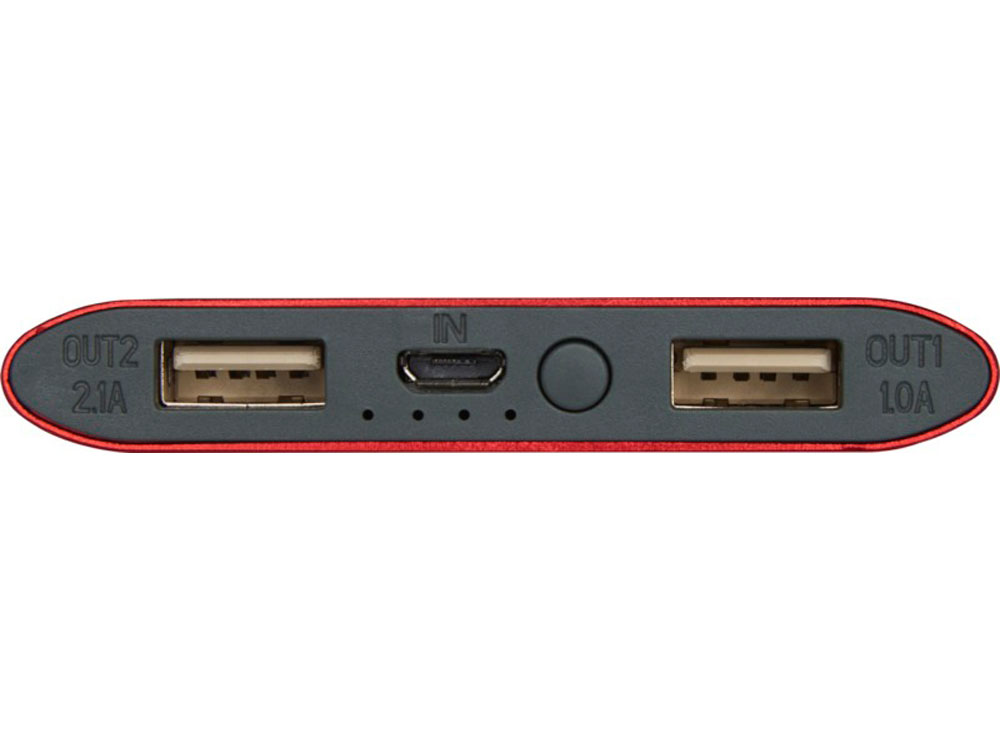 Беспроводное портативное зарядное устройство емкостью 8000 мАч Juice, красный-5