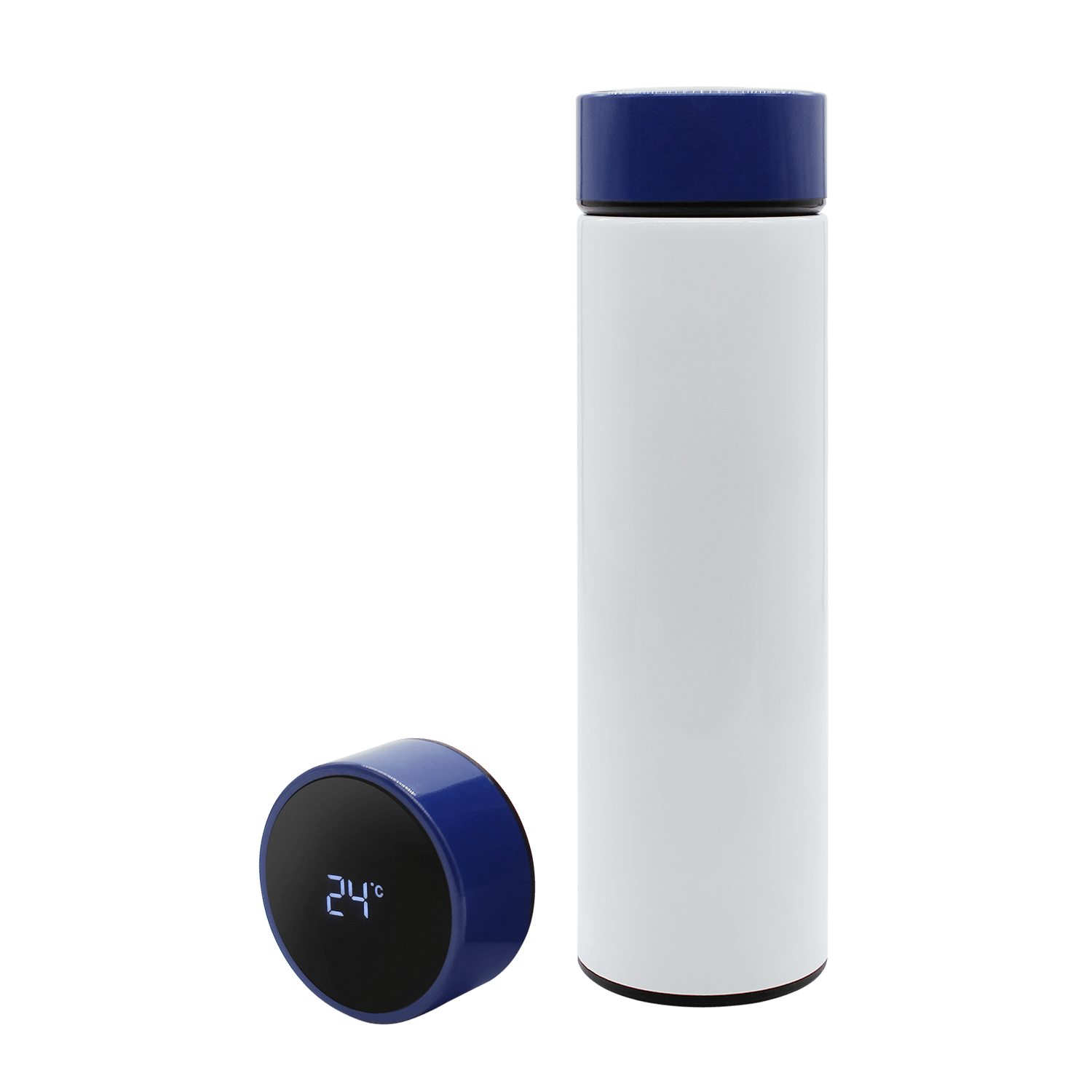 Термос Reactor duo white с датчиком температуры (белый с синим)-1