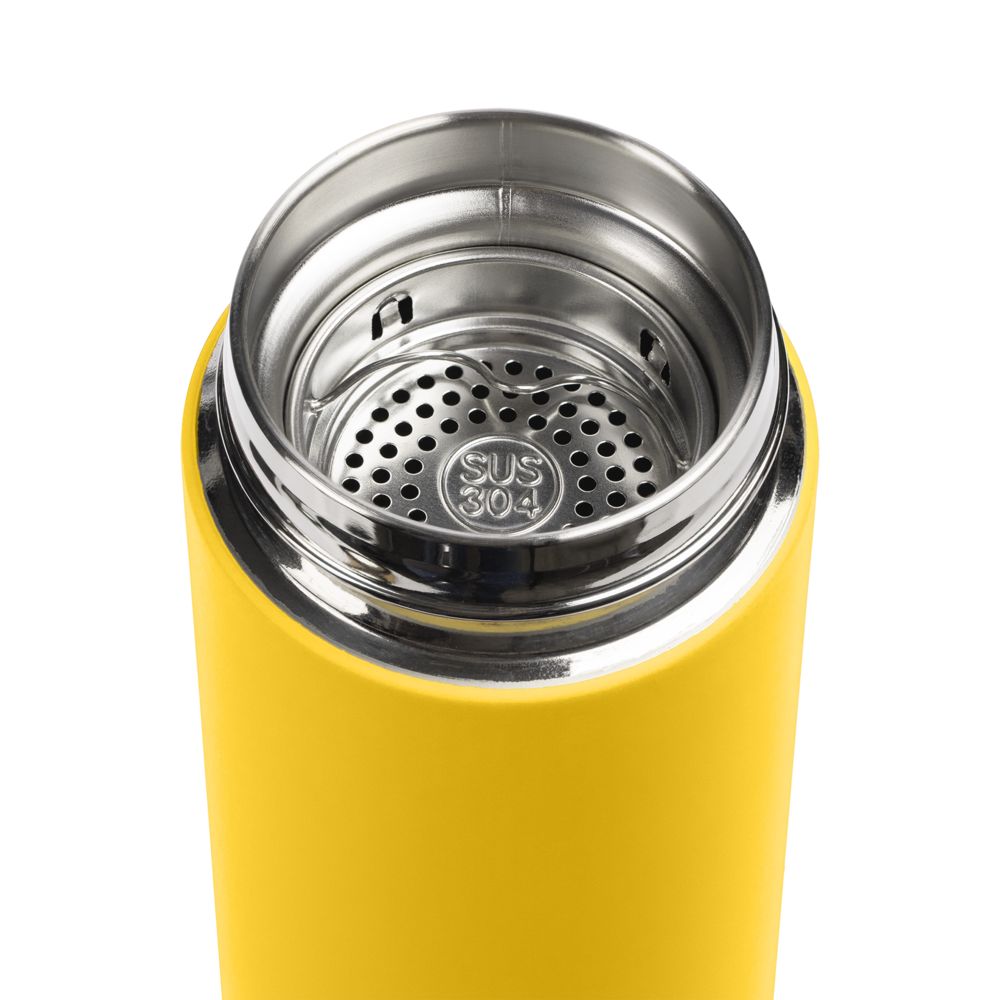 Термос с ситечком Percola, желтый-2