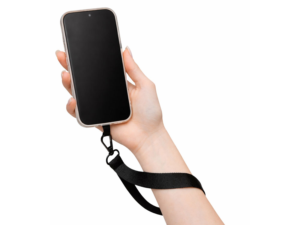 Ремешок на руку для телефона Рист, черный-4