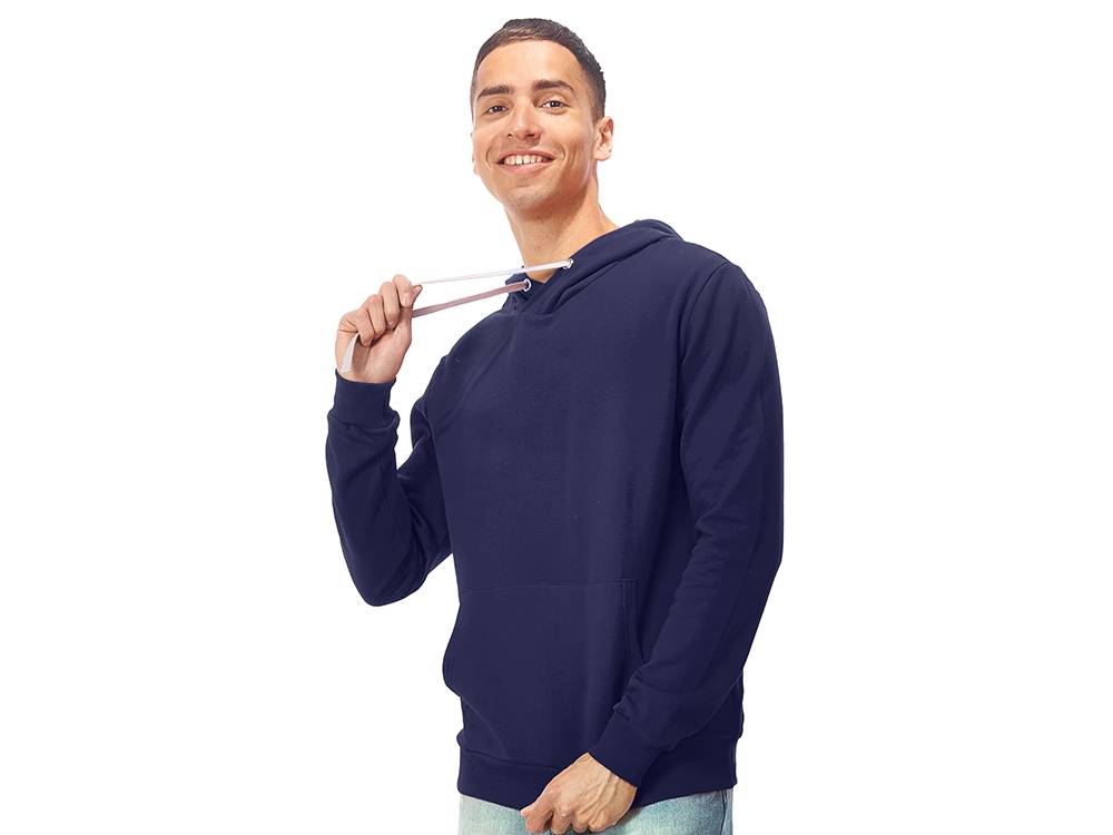 Толстовка унисекс Stream с капюшоном, нэви-3